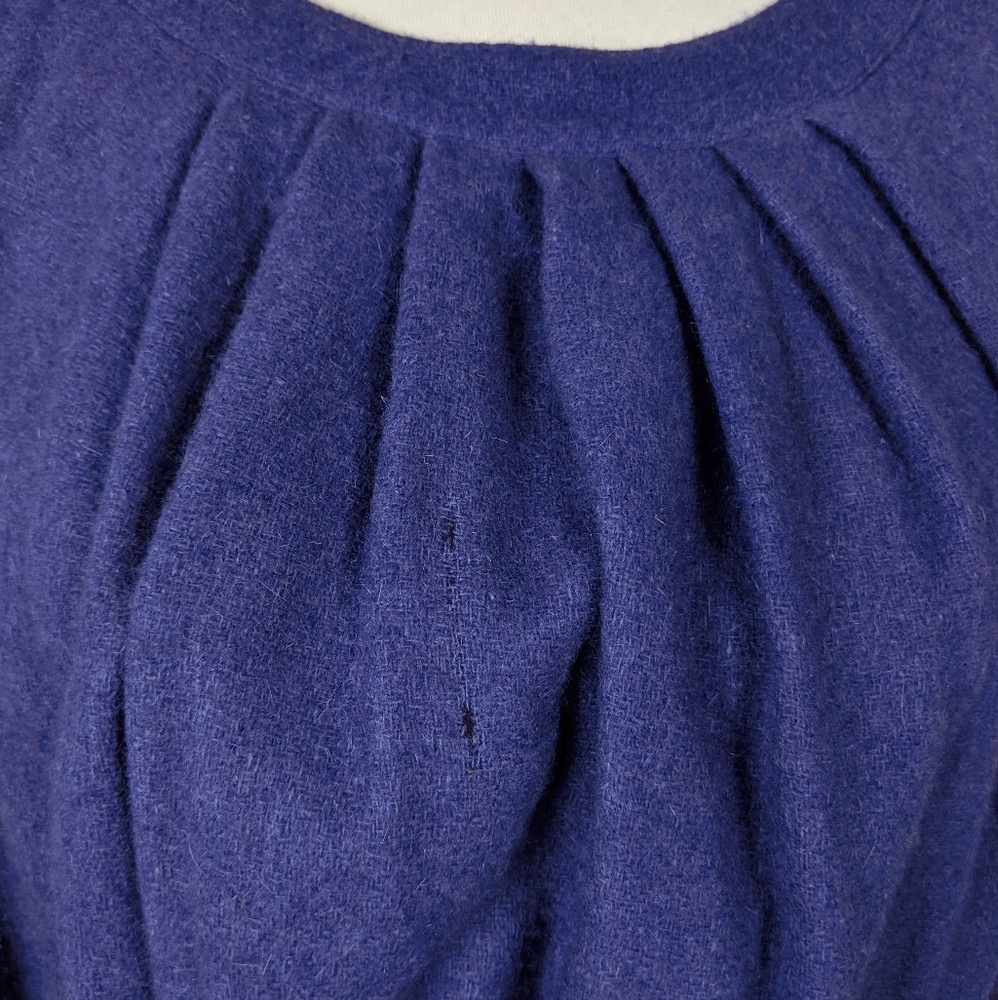Gudule Paris Vintage Sleeveless Belted Dress Wool - Picture 6 of 8